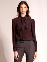 Load image into Gallery viewer, Pussy-Bow Blouse In Silk

