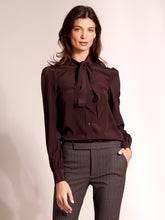 Load image into Gallery viewer, Pussy-Bow Blouse In Silk

