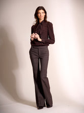 Load image into Gallery viewer, NEW -Gilmore Pants in Brown Pin Stripe
