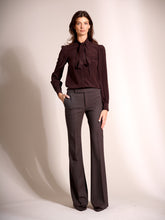 Load image into Gallery viewer, NEW -Gilmore Pants in Brown Pin Stripe
