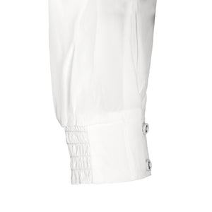 White - Gayle Ruffle Shirt in silk