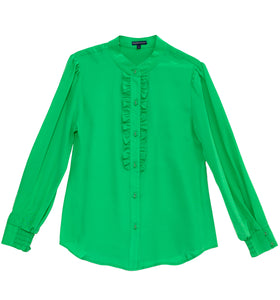 Limelight - Gayle Ruffle Shirt In Silk